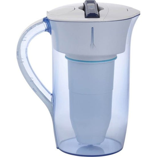 ZeroWater - 10-cup Ready-Pour™ Round Pitcher - Light Blue